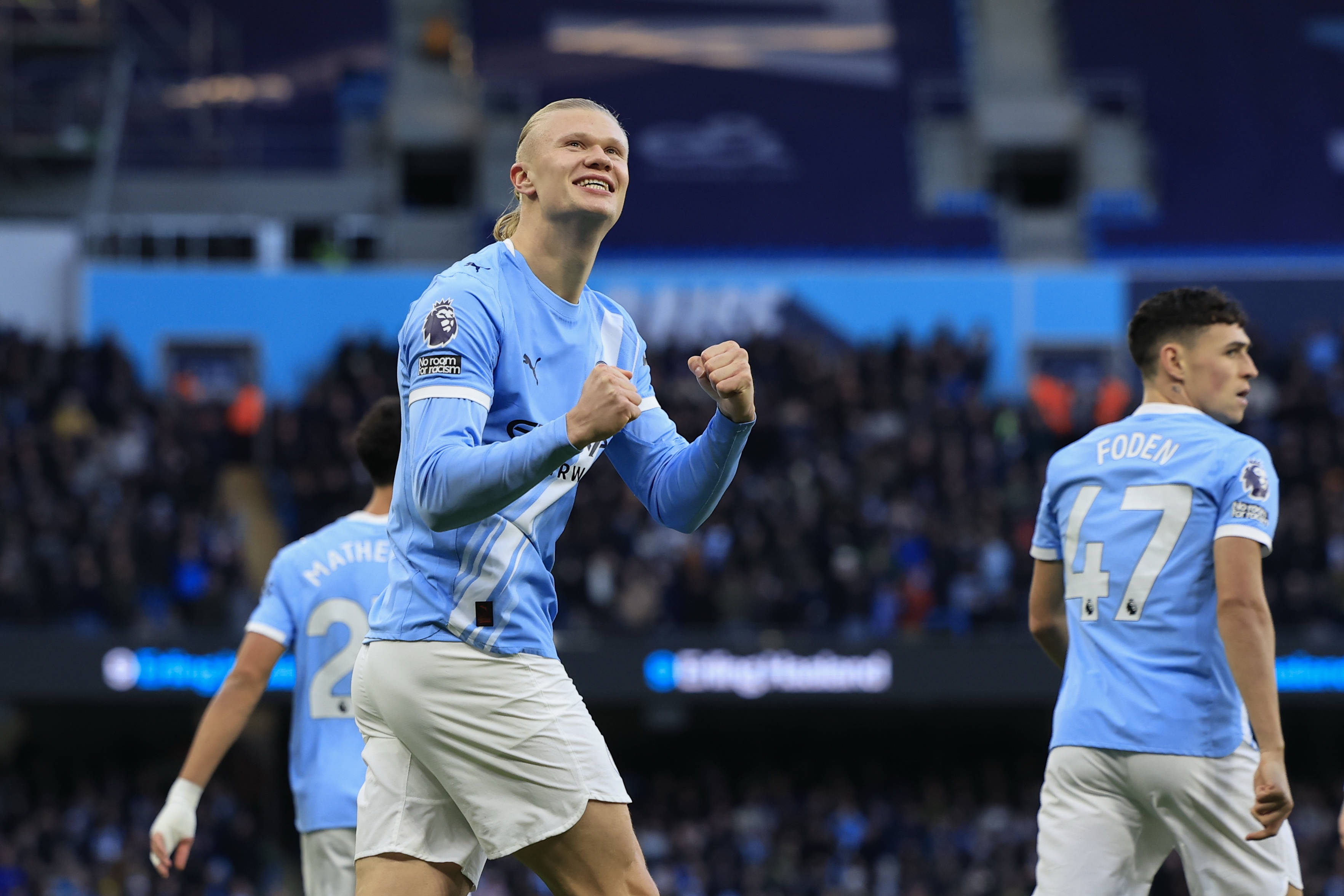 哈兰德足总杯戴帽 曼城首秀以来12次同期五大联赛居首