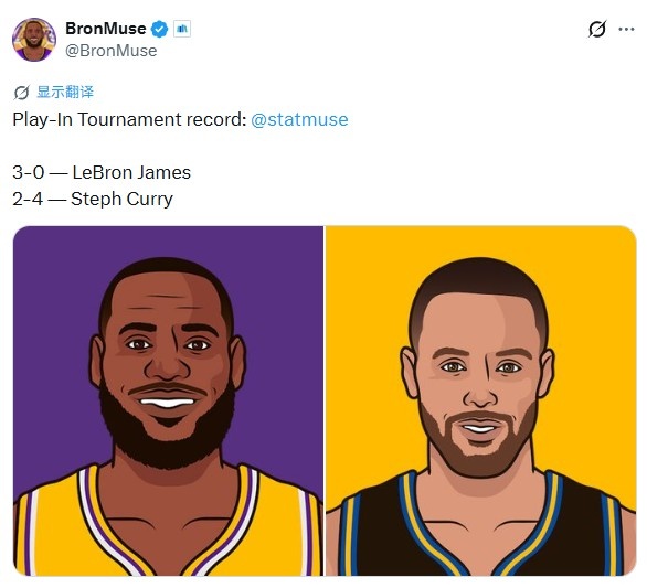 附加赛战绩对比：詹姆斯三战全胜 库里六战两胜
