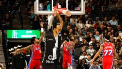 [腾讯全场集锦]🏀马刺击退76人！文班&17+5&伤退 卡斯尔19+11+13 恩比德34+12