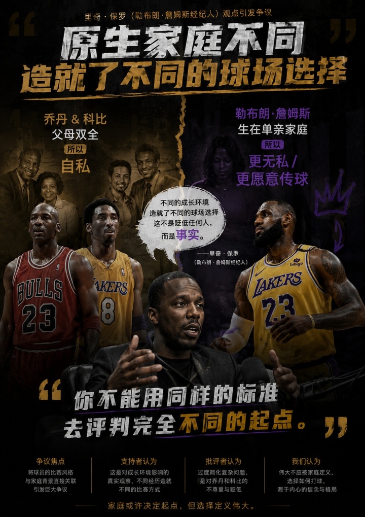 富保罗：乔丹科比父母双全所以自私 詹姆斯爱传球因单亲成长