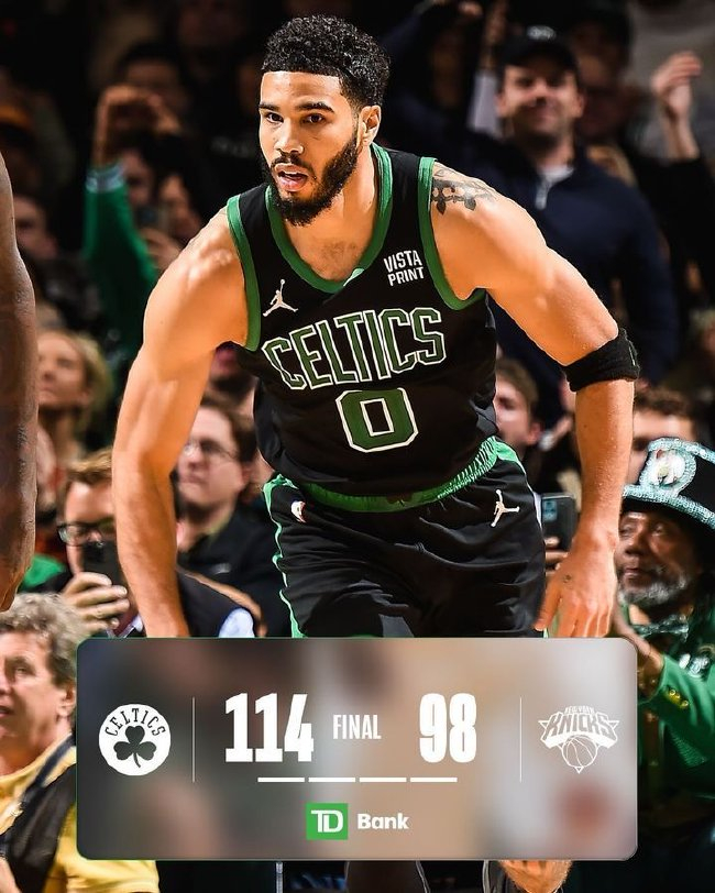 塔图姆末节17分收割 绿军114-98击退尼克斯