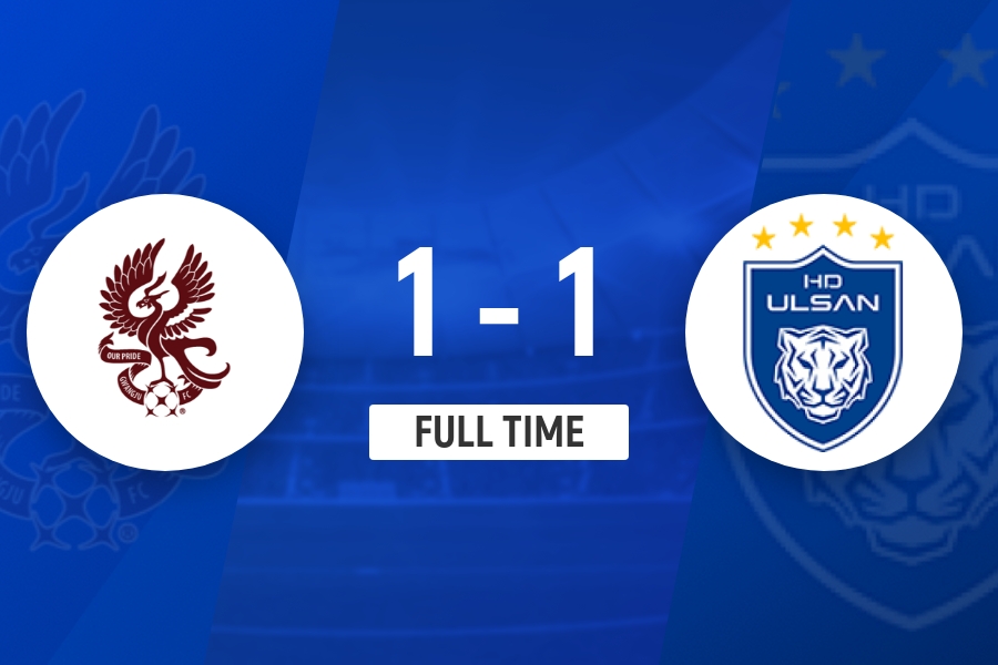 卡列洛文敏瑞互破门，光州FC1-1战平蔚山现代