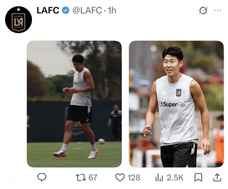 孙兴慜回归洛杉矶FC合练,18日洛杉矶德比或复出 孙兴慜回归洛杉矶FC合练,18日洛杉矶德比或复出