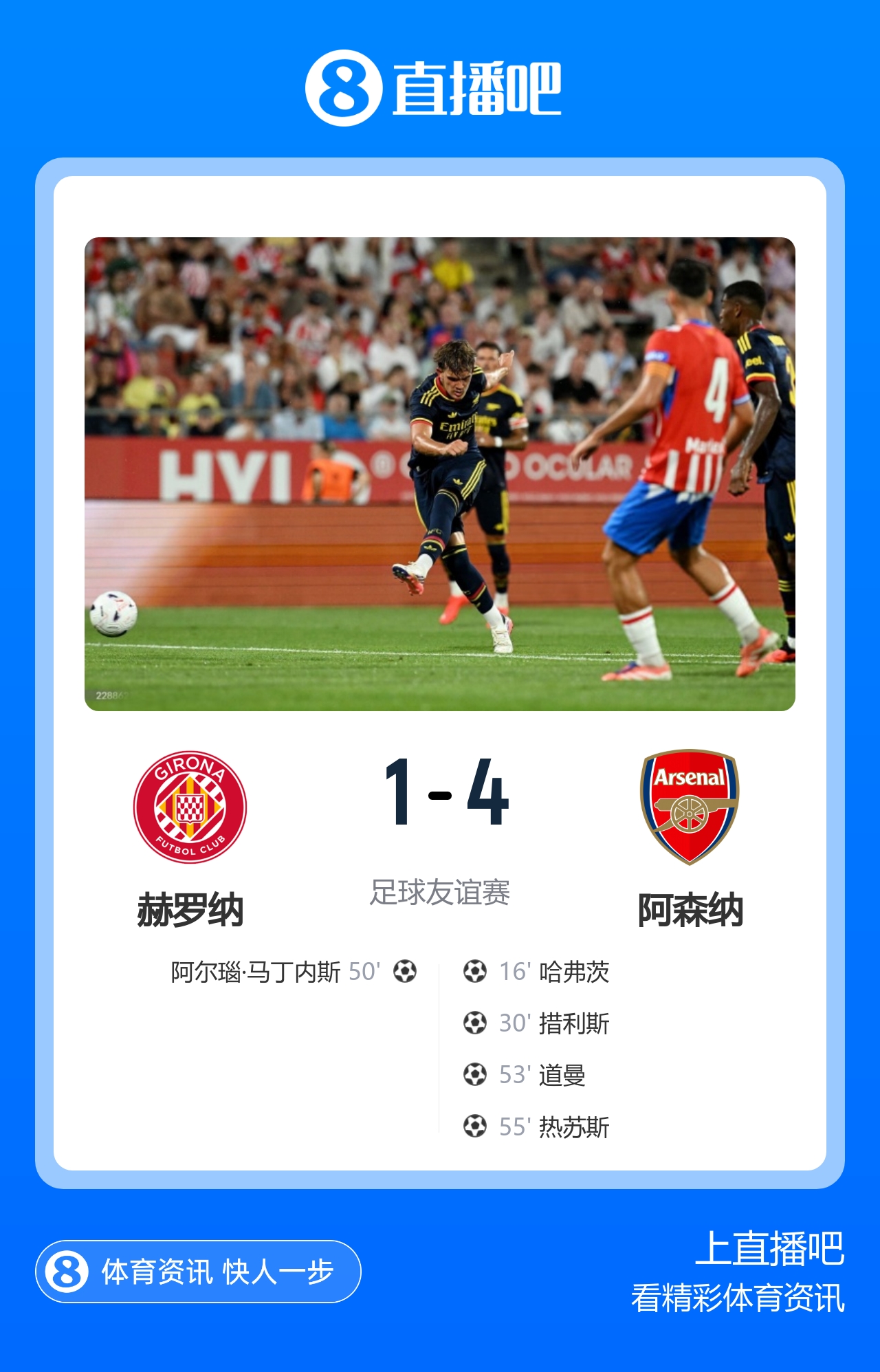 皇马2-2佛罗伦萨 阿森纳4-1赫罗纳 C罗婚礼定档8月8日