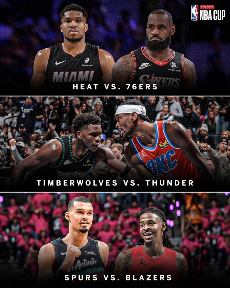 感恩节球员继续上班：NBA杯三战时间官宣