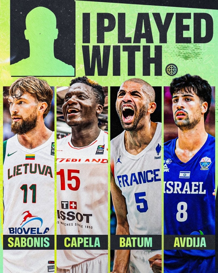 FIBA晒图互动题答案指向威少：与四名NBA球员均有同队经历
